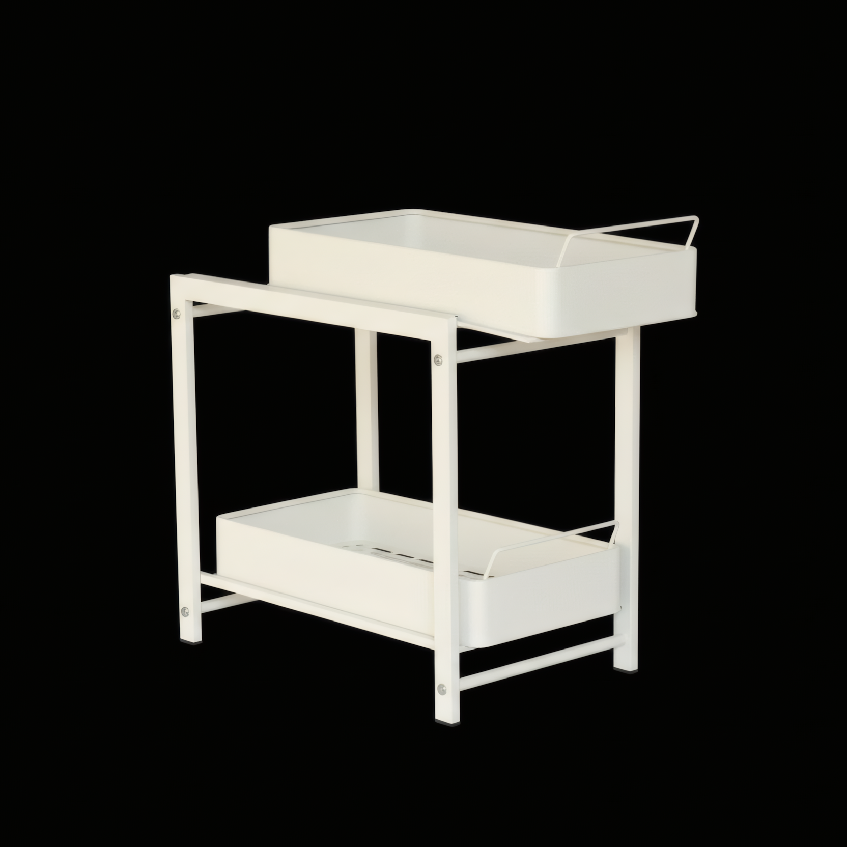 Two Tier Sliding Drawer With Handle