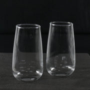 Striped Round Drinking Glass
