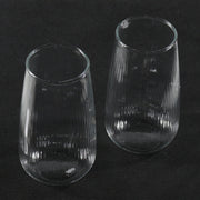 Striped Round Drinking Glass