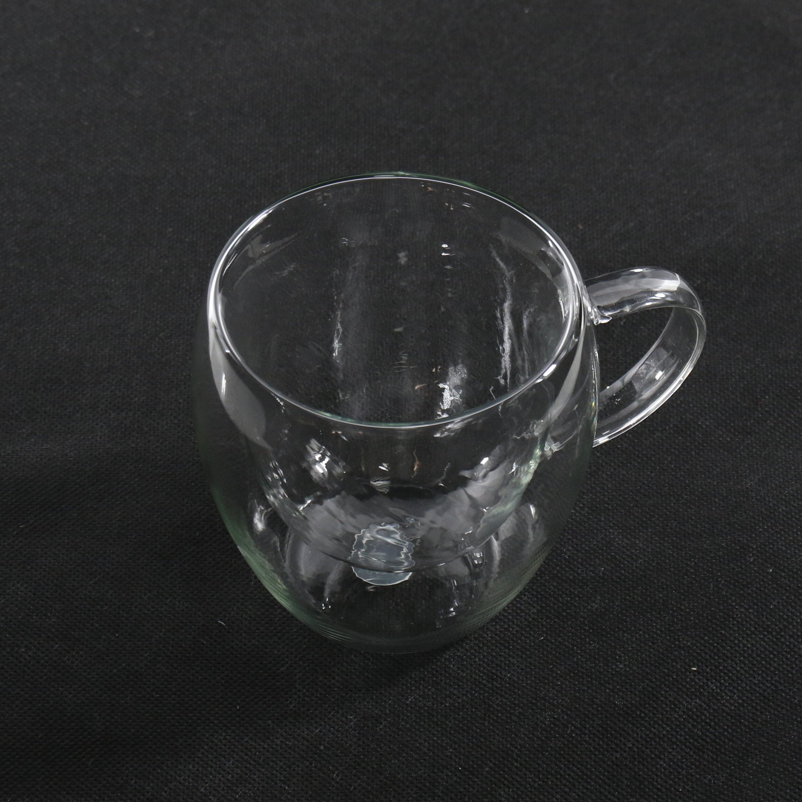 Double wall glass with handle
