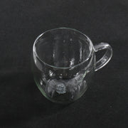 Double wall glass with handle