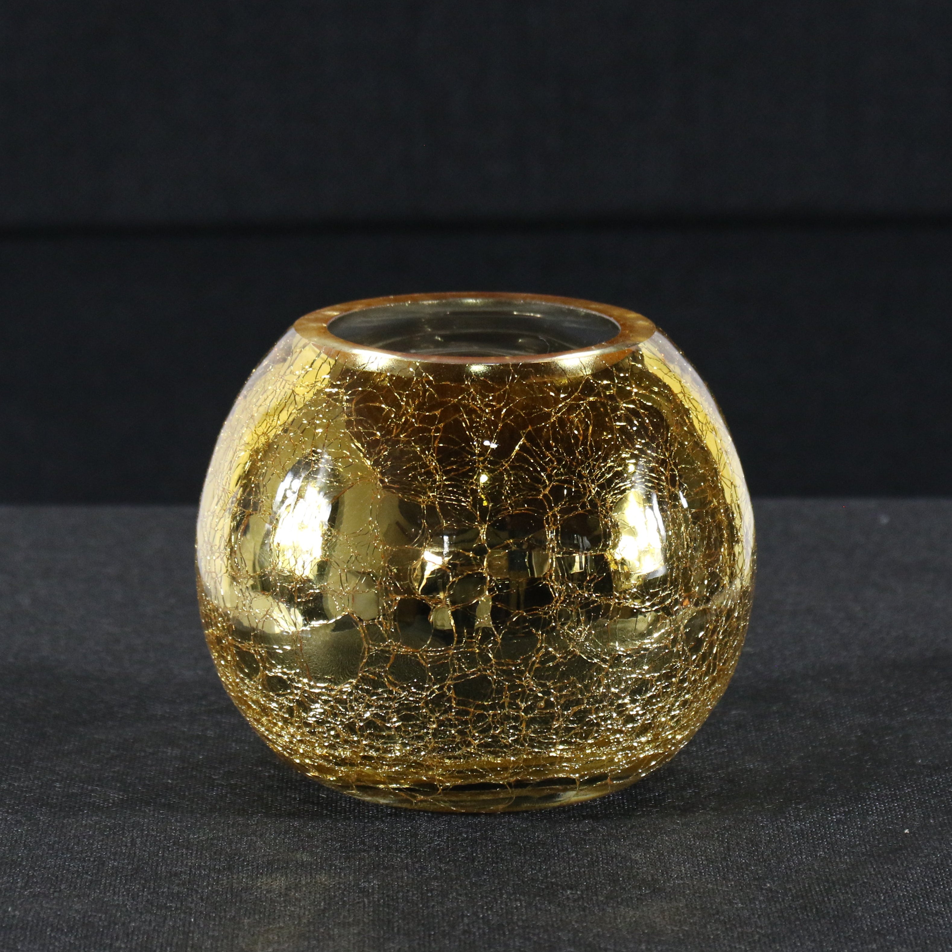 Gold Crackle Vase