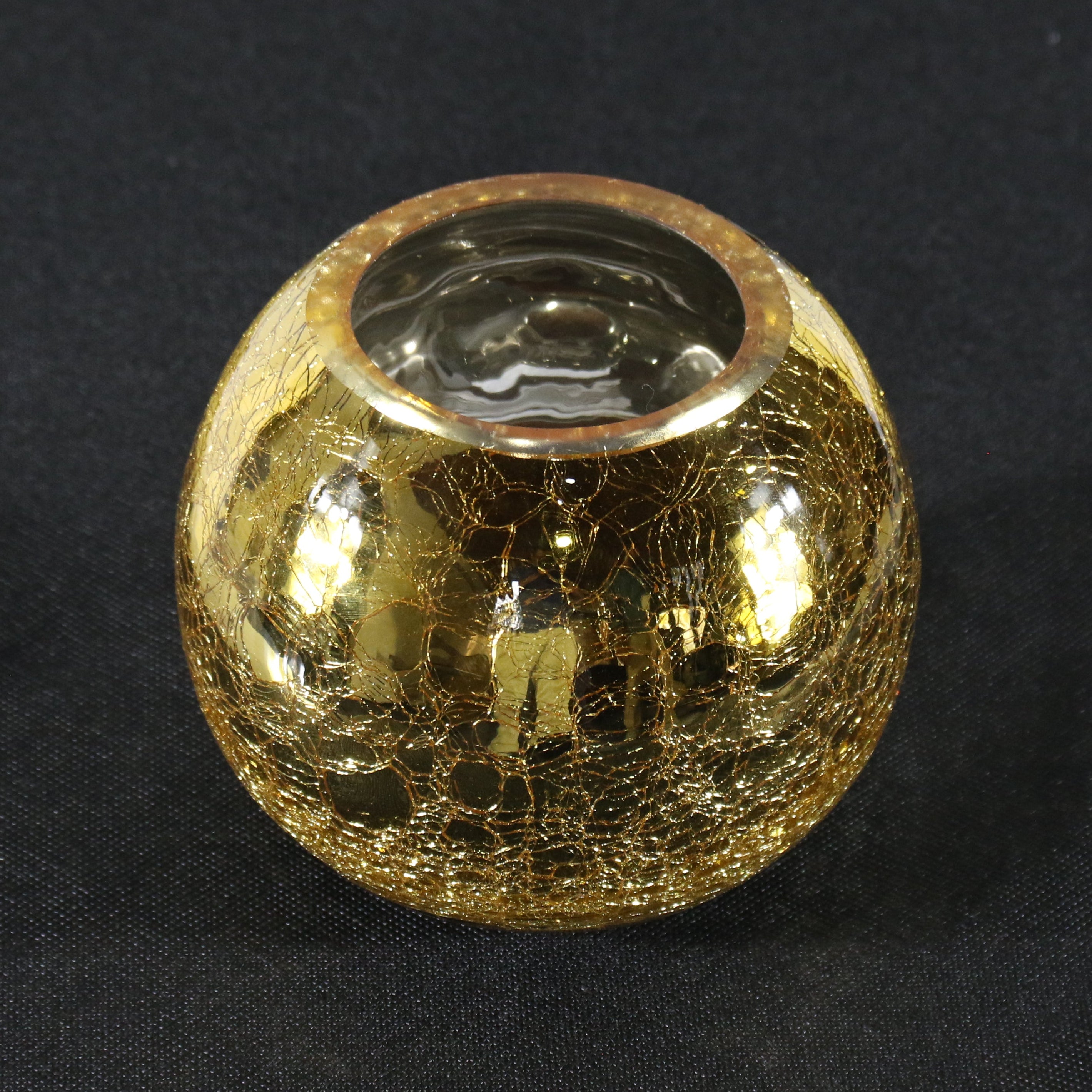 Gold Crackle Vase
