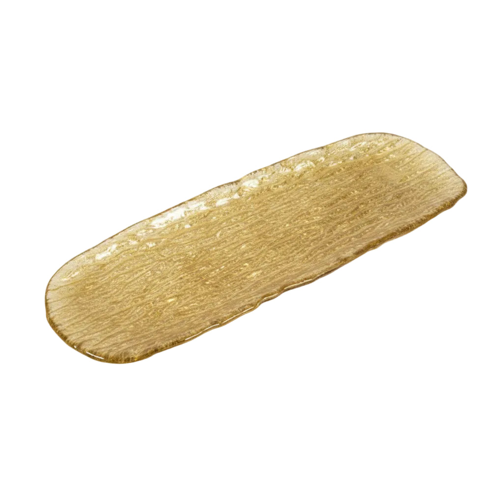 Golden tray Glass