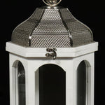 Load image into Gallery viewer, Silver Top White Lantern
