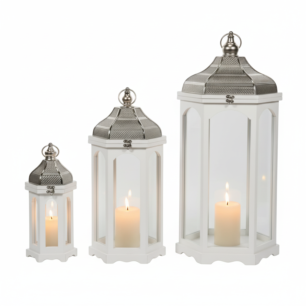 Silver Top White Lantern