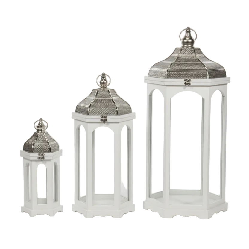 Silver Top White Lantern