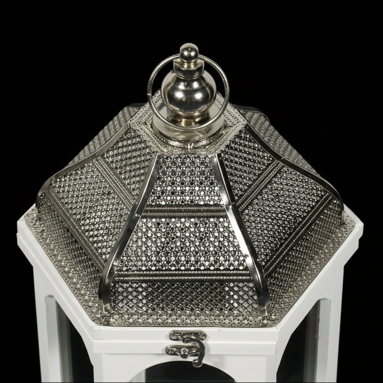 Silver Top White Lantern