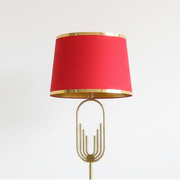 Red Gold U-Shaped Floor Lamp