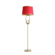 Red Gold U-Shaped Floor Lamp