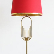 Red Gold U-Shaped Floor Lamp