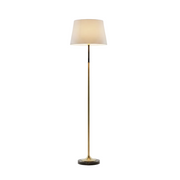 Slim Brass-Tone Floor Lamp