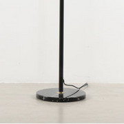 Angled Brass-Toned Floor Lamp