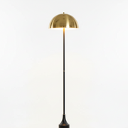 Black Floor Lamp With Gold Shade