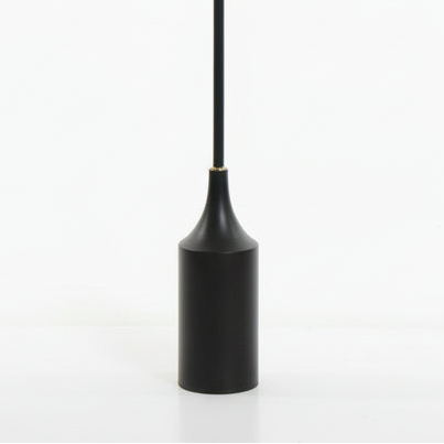 Black Floor Lamp With Gold Shade