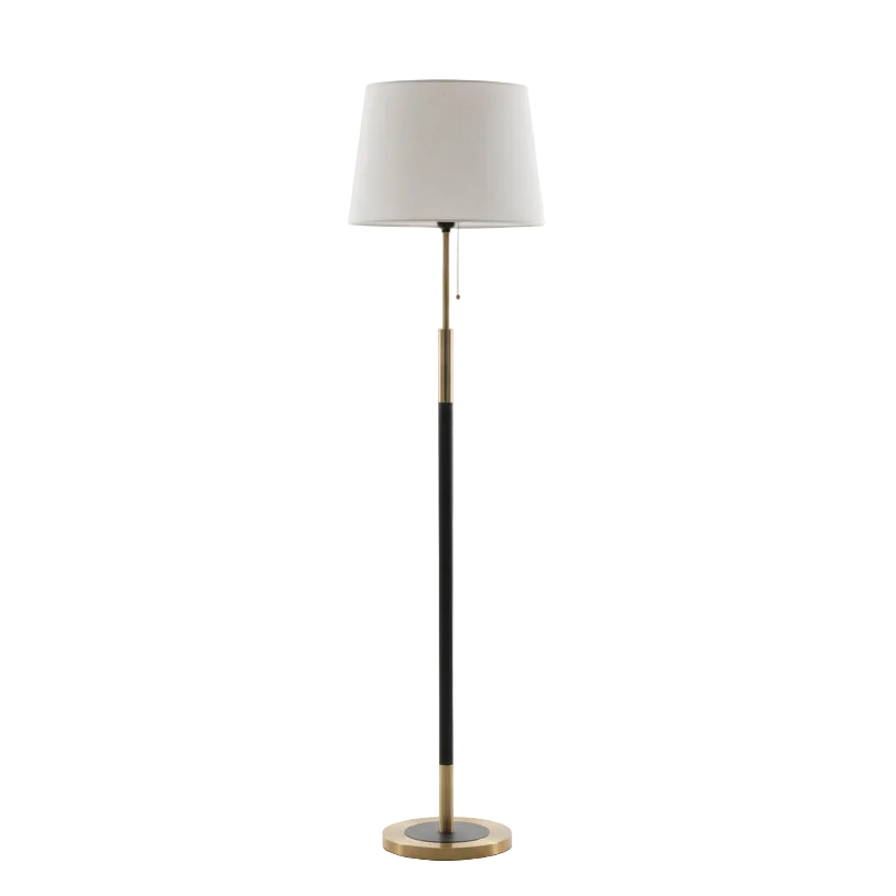 Gold & Black Floor Lamp