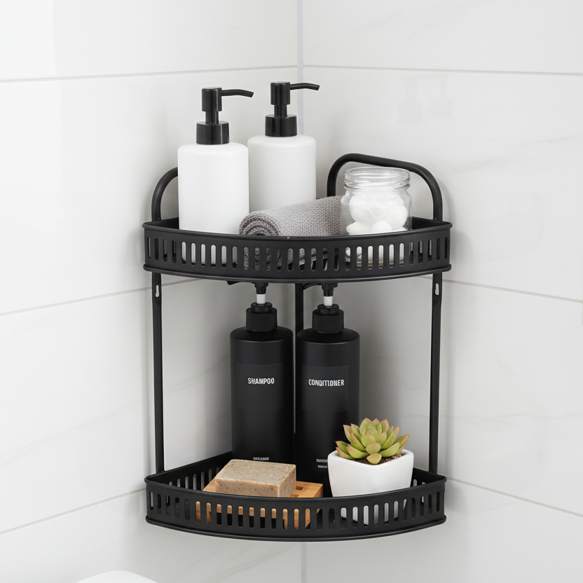 2 Layer Hanging Corner Rack