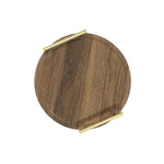 Load image into Gallery viewer, Round Wooden Tray With Handles

