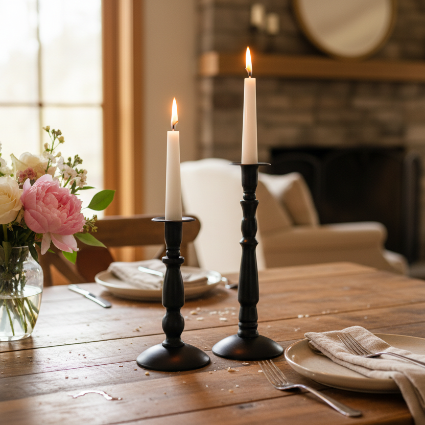 Candle Holder Black