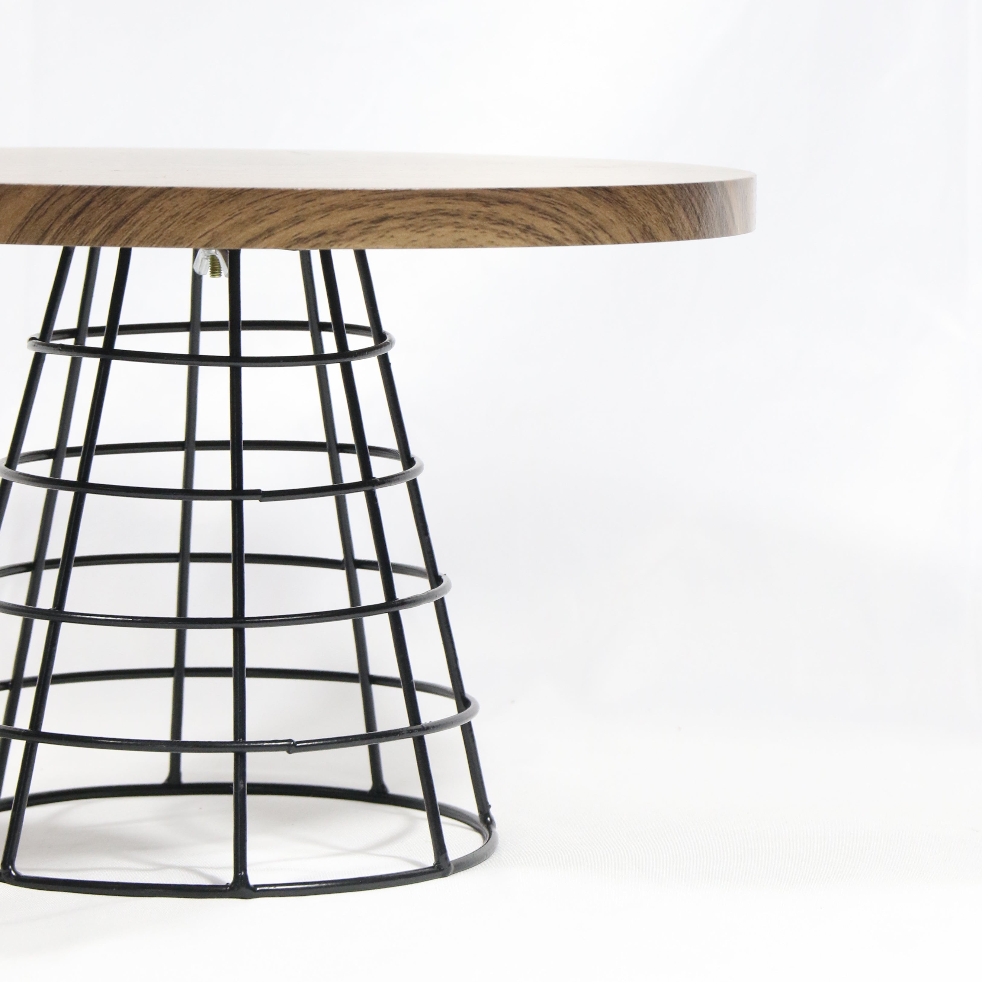 Wood Top Cake stand
