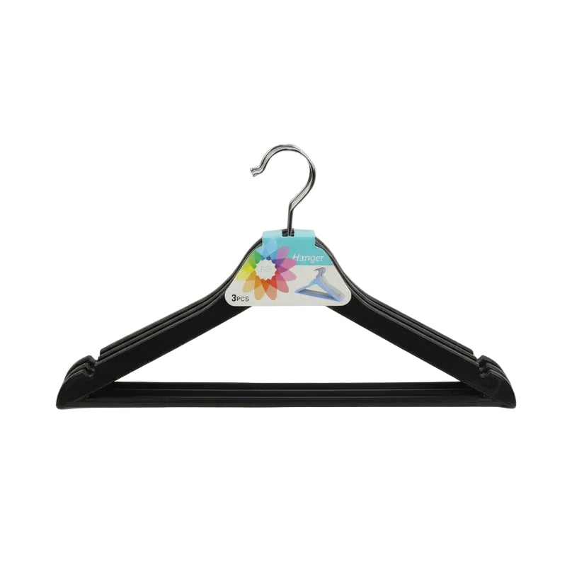 3-Piece Hanger Set white/black