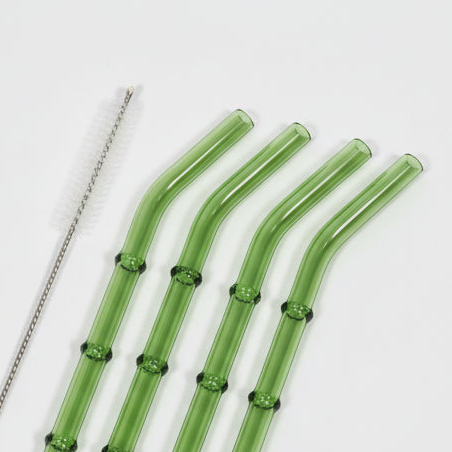 4 Pieces Straw Pack With Cleaner