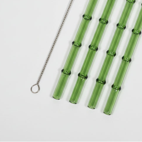 4 Pieces Straw Pack With Cleaner