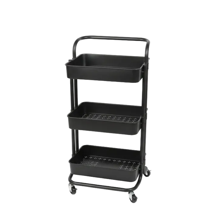 Black Plastic Trolley Rack