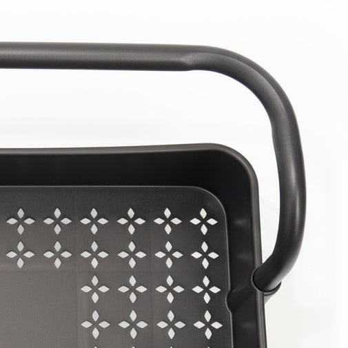 Black Plastic Trolley Rack