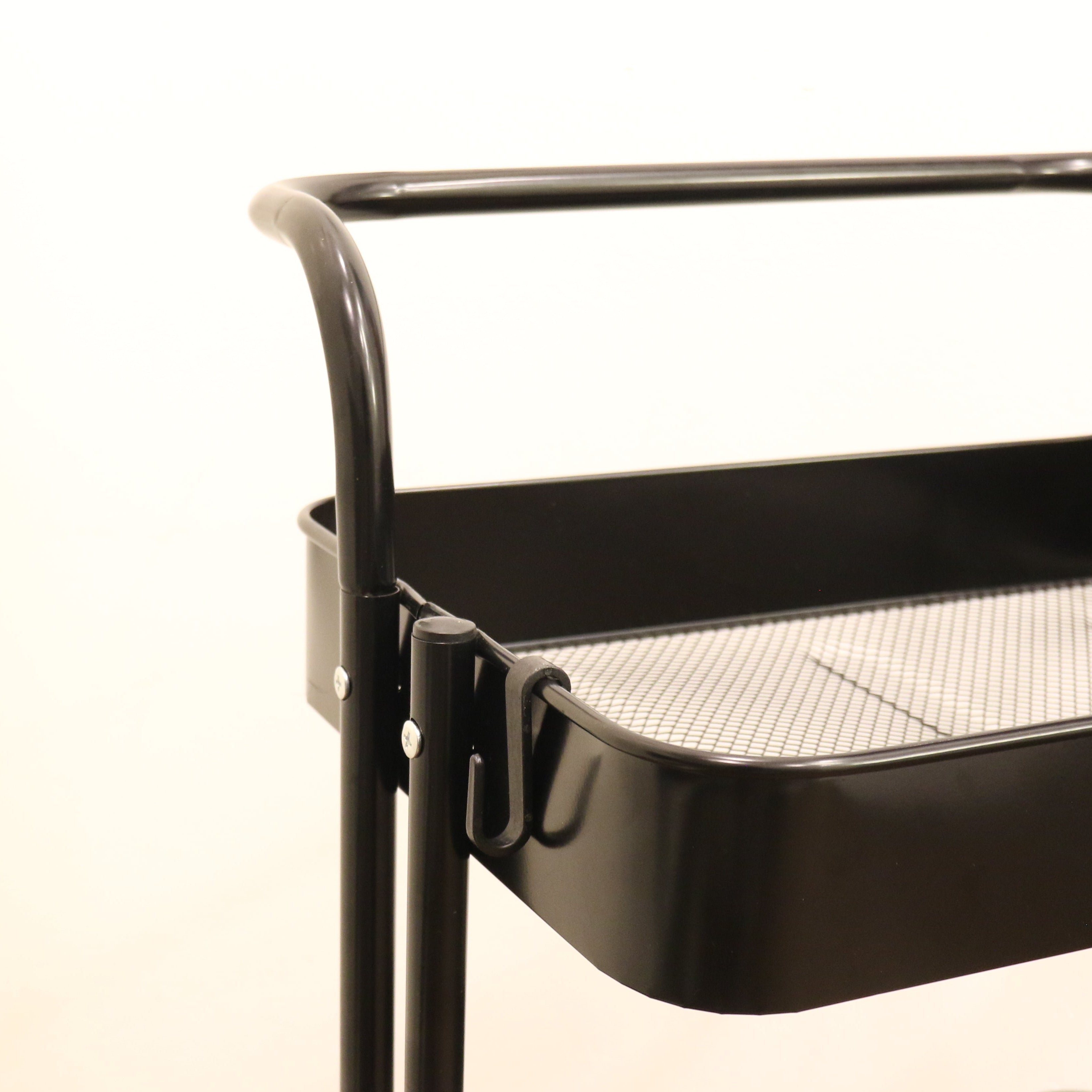 Black Steel Trolley Rack