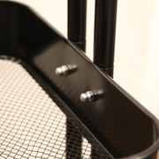 Black Four-Tier Rolling Trolley