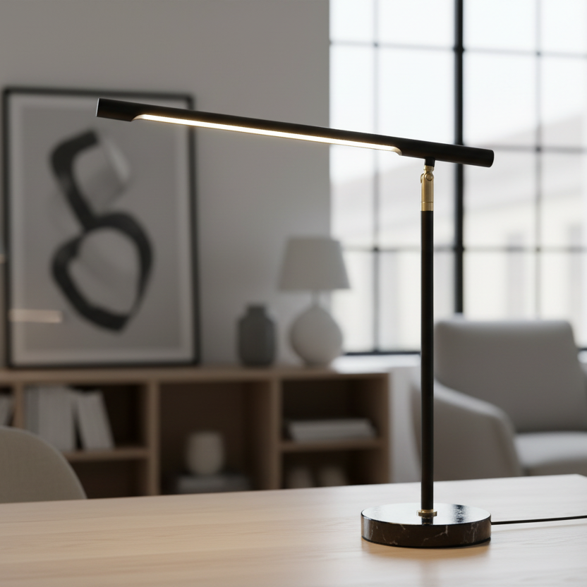 Black Study Lamp