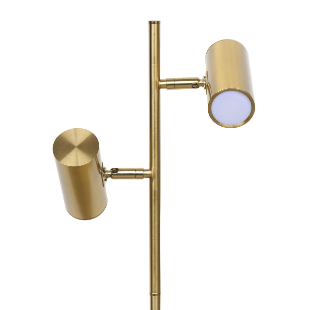 Gold Dual Spotlight Lamp
