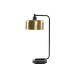Load image into Gallery viewer, Black Lamp With Gold Shade
