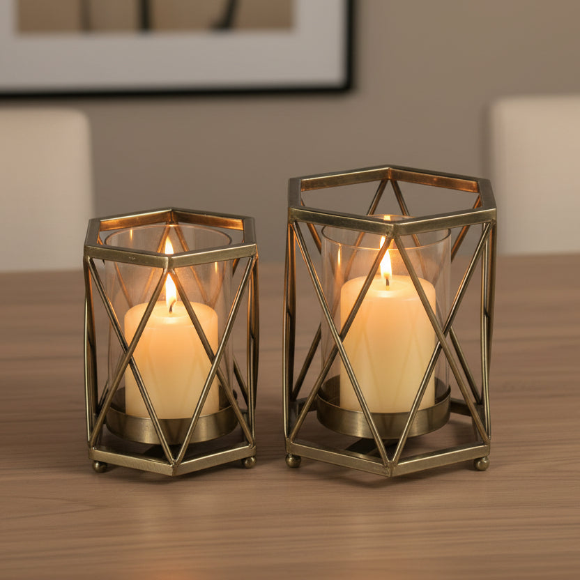 Hexagonal Candle Holder