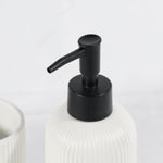 Load image into Gallery viewer, White Striped Bathroom Set
