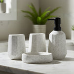 Load image into Gallery viewer, White Striped Bathroom Set
