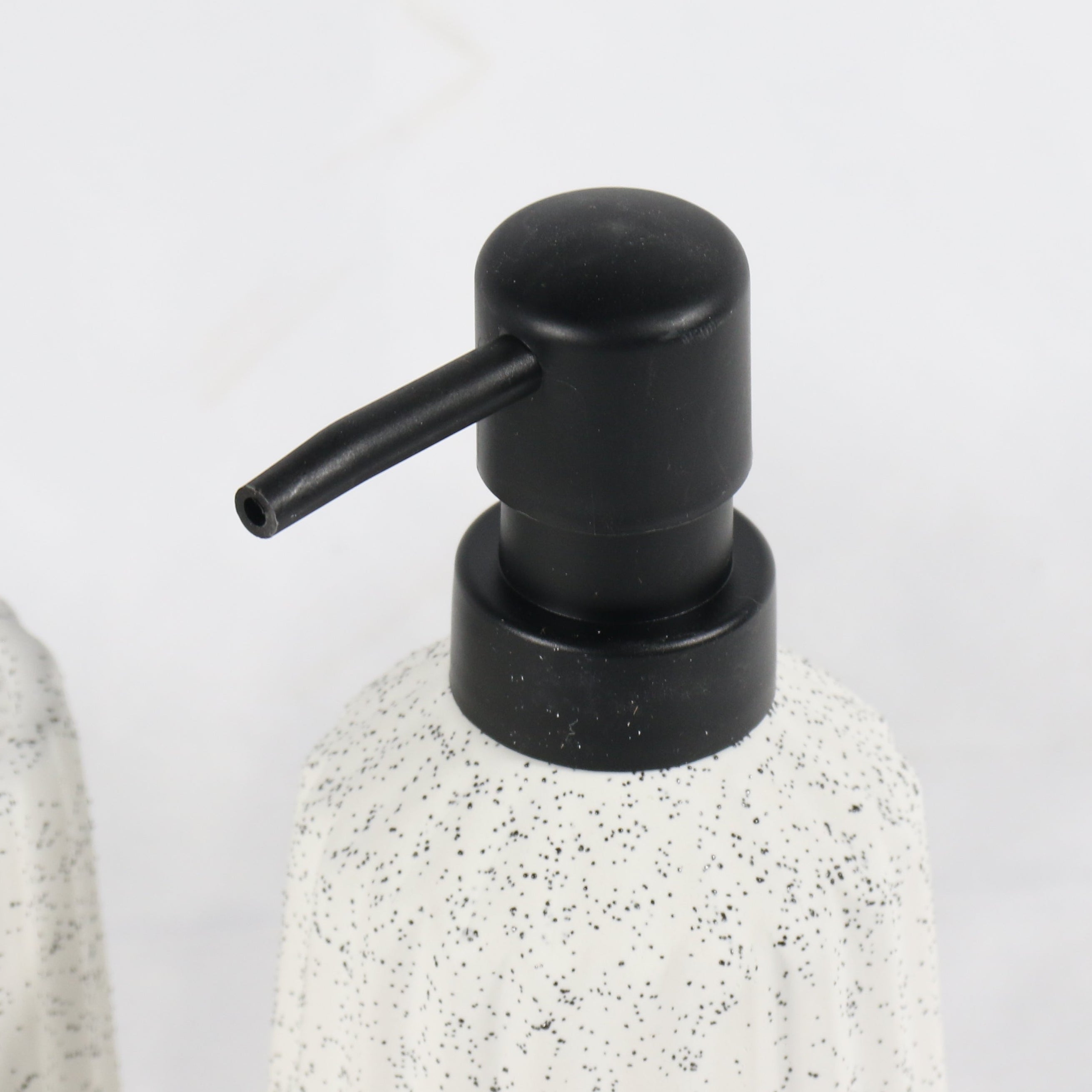 White Striped Bathroom Set