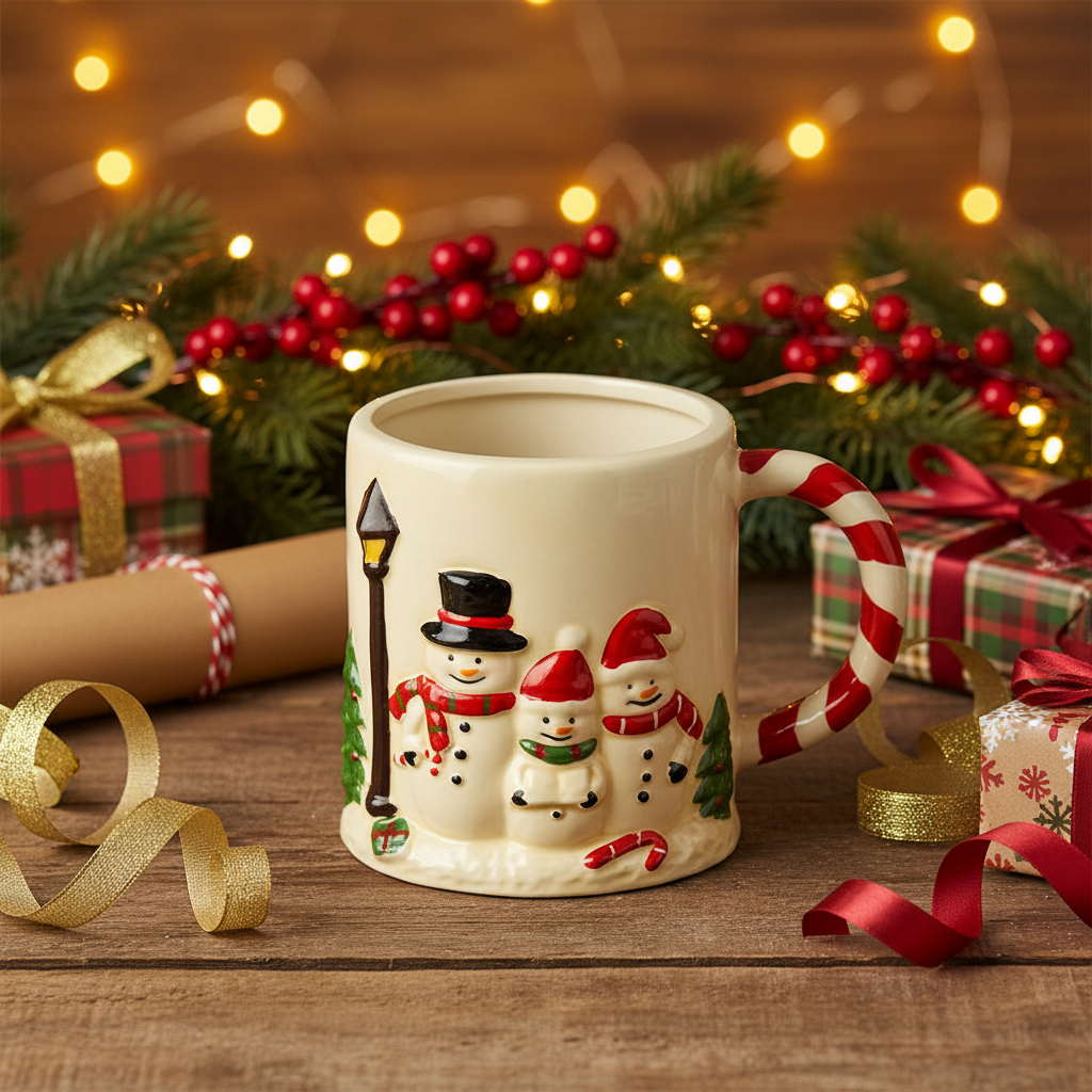 Snowman Family Mug