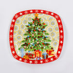 Load image into Gallery viewer, Square Christmas Tree Plate
