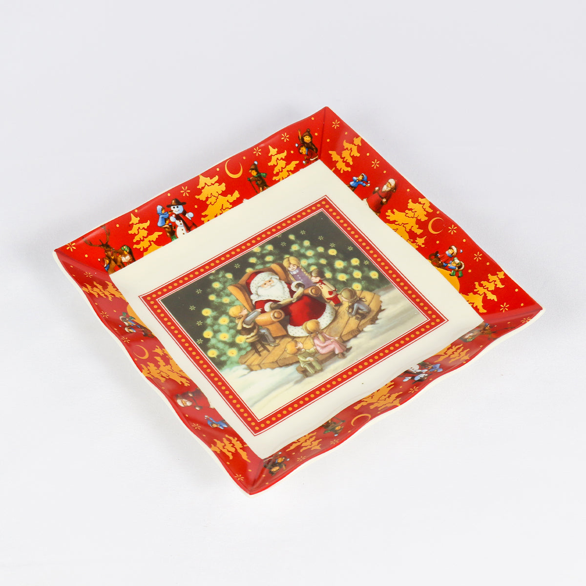 Square Santa Plate