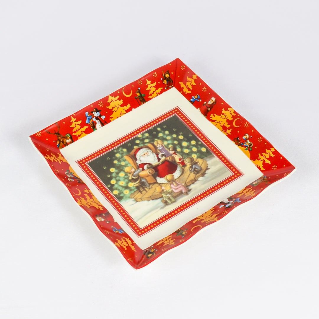 Square Santa Plate