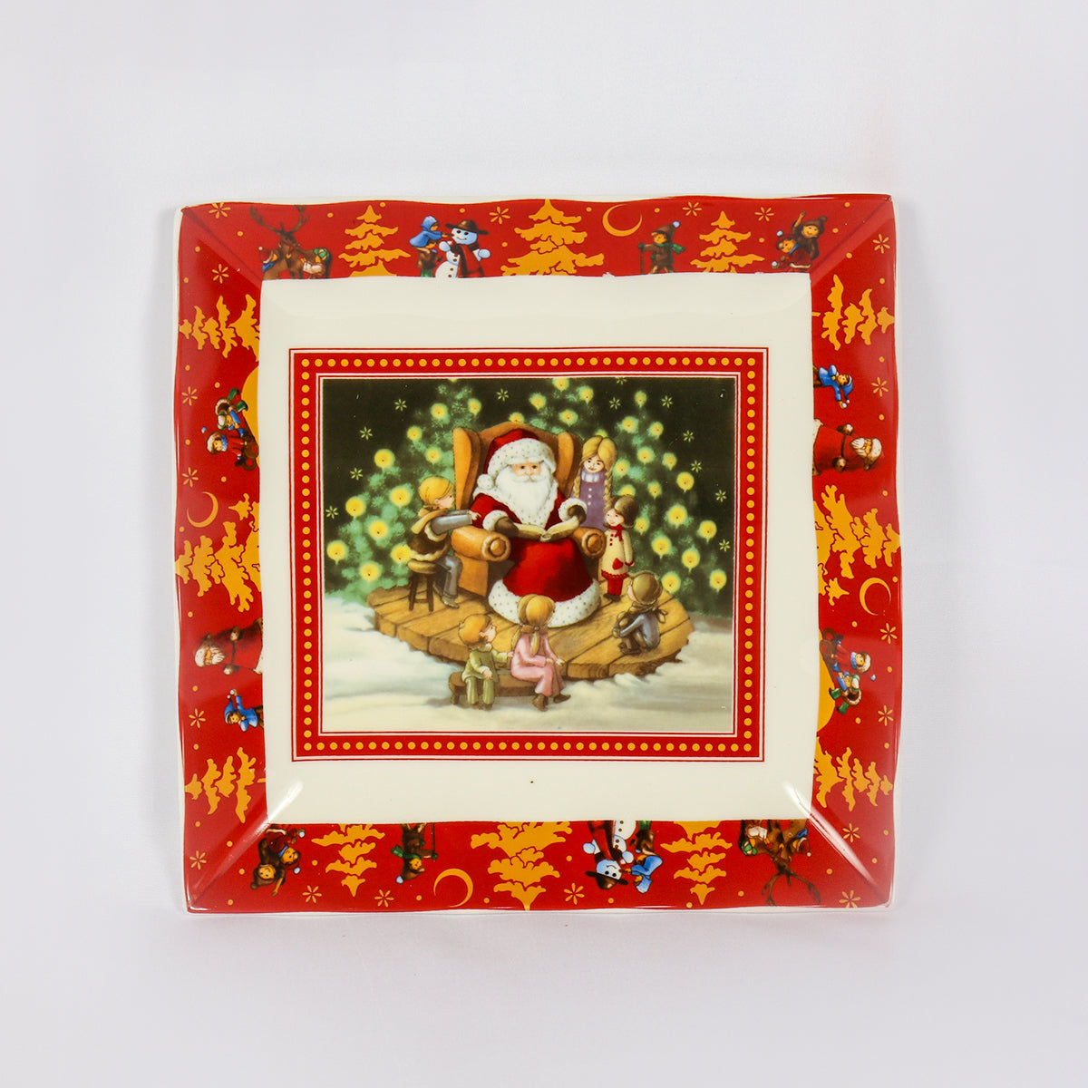 Square Santa Plate