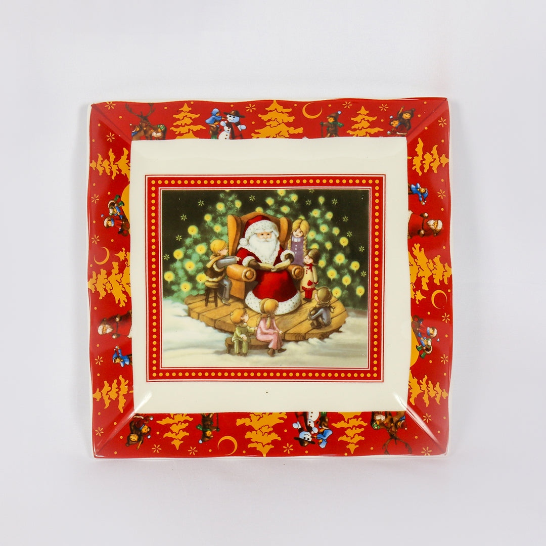 Square Santa Plate