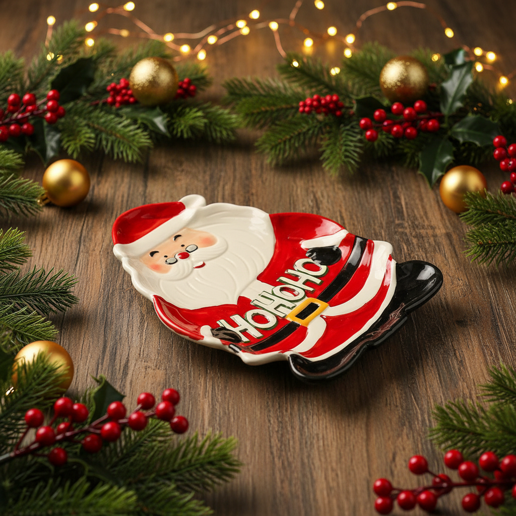 Ho! Ho! Ho! Santa Plate