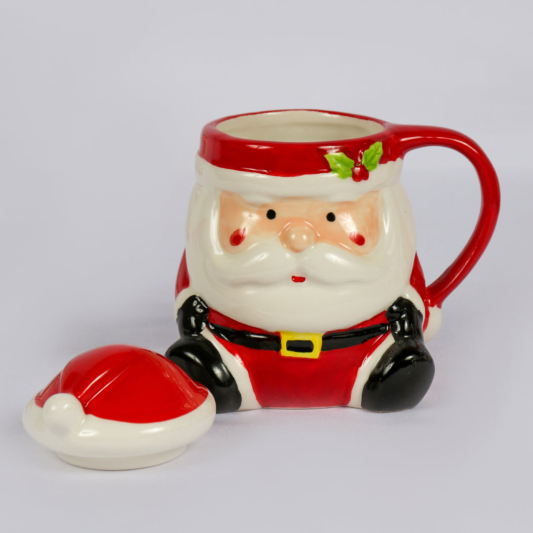 Santa Mug With Lid