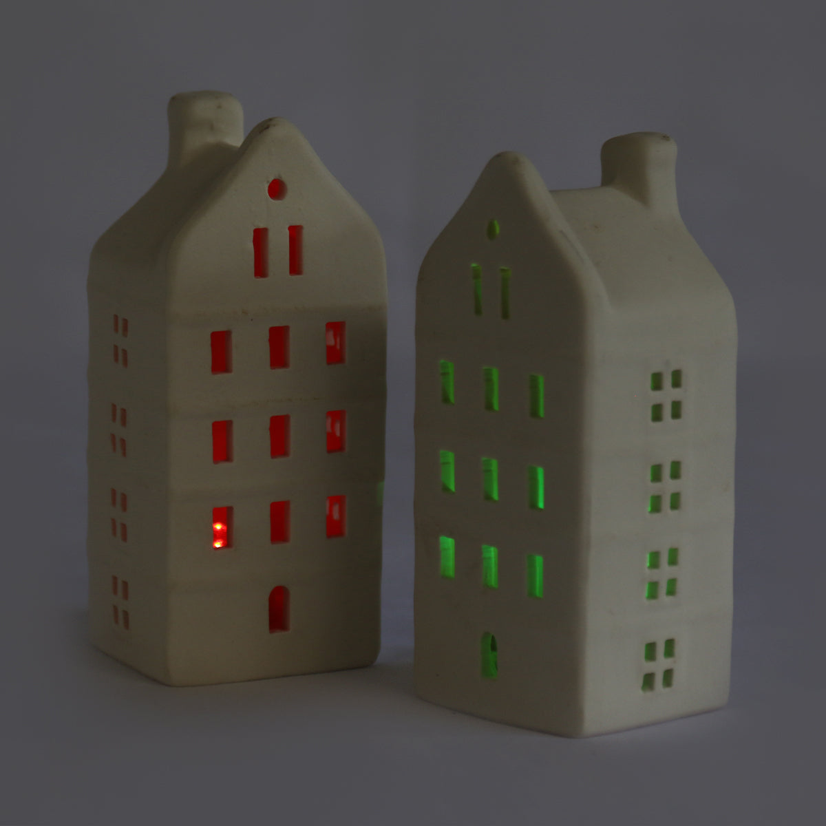 White Multi-Coloured LED House