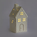 Load image into Gallery viewer, White LED House with Gold Border
