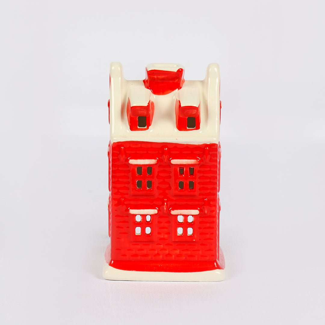 Red House Candle Holder