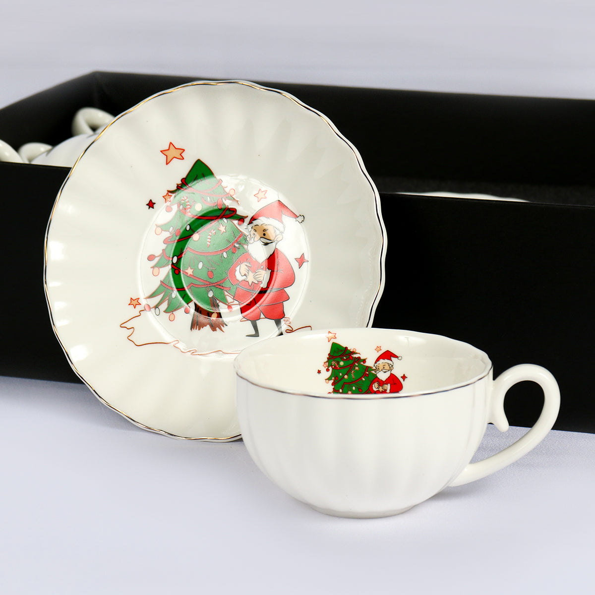 Santa Cup & Saucer Set